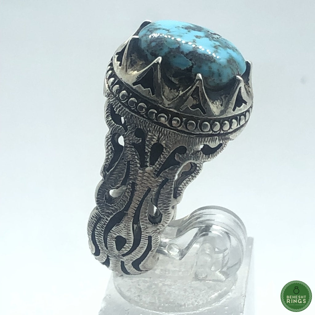 Firouzeh Shajar (torquoise) ring - Behesht Rings