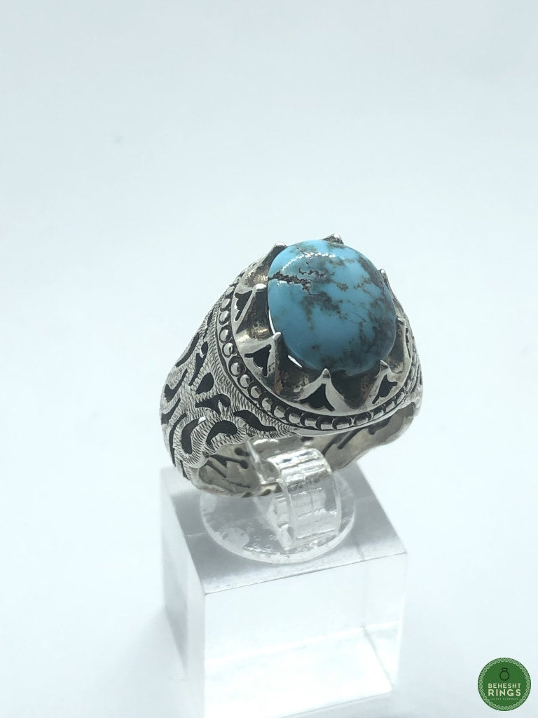 Firouzeh Shajar (torquoise) ring - Behesht Rings